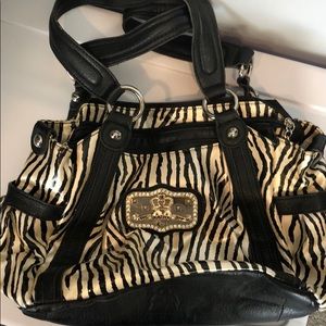 Zebra Striped Kathy Van Zeeland Purse!
